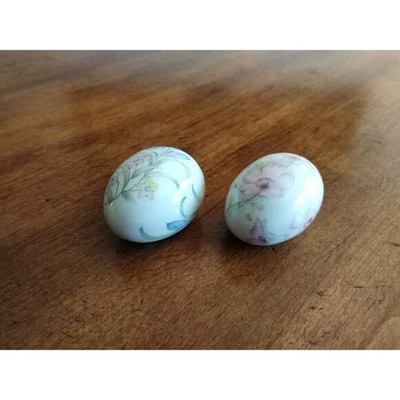 Vintage The Egg Lady Decorative Porcelain Eggs Floral Patterns Spring Easter - Picture 11 of 13